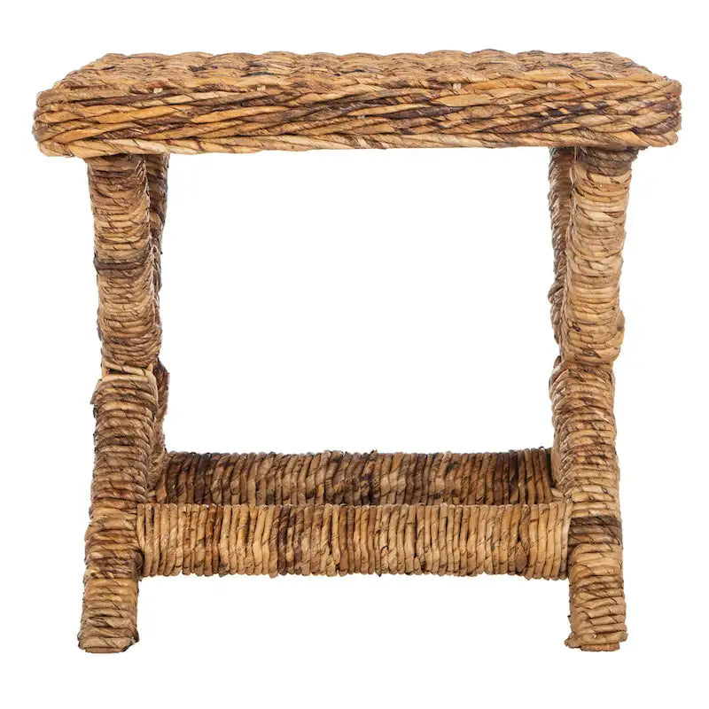 Seduta da ingresso a X in vimini naturale intrecciato a mano, 22x22x20 Inch
