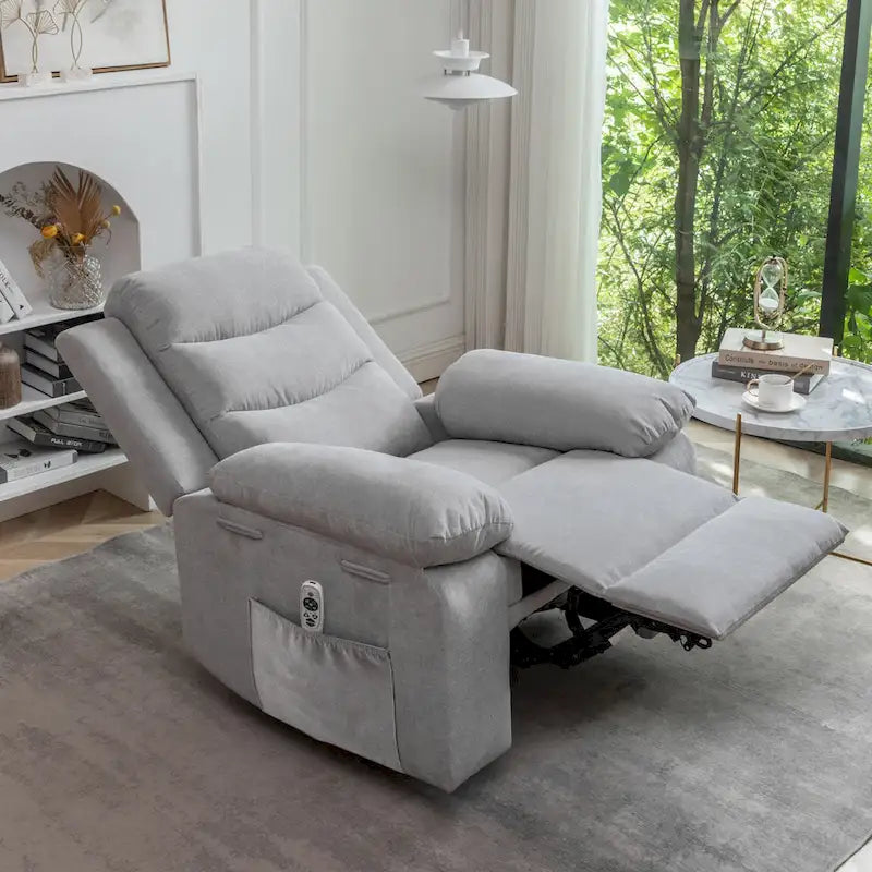 Elektrischer Relaxsessel mit Sitzheizung und verstellbarer Massagefunktion