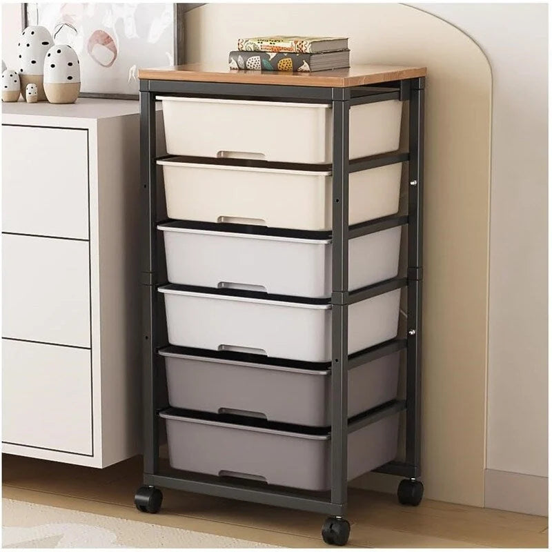 Pojízdný úložný vozík se 6 zásuvkami 12.99D x 16.3W x 34.4H