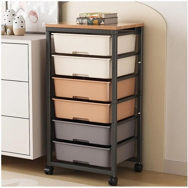 Carrello portaoggetti con ruote e 6 cassetti 12.99D x 16.3W x 34.4H