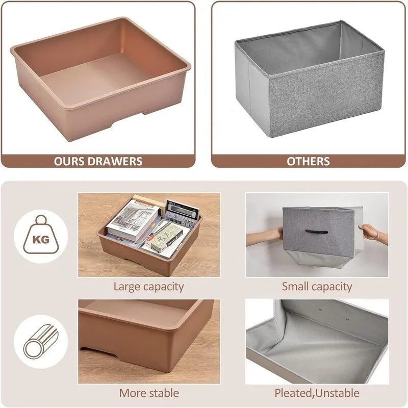 Pojízdný úložný vozík se 6 zásuvkami 12.99D x 16.3W x 34.4H