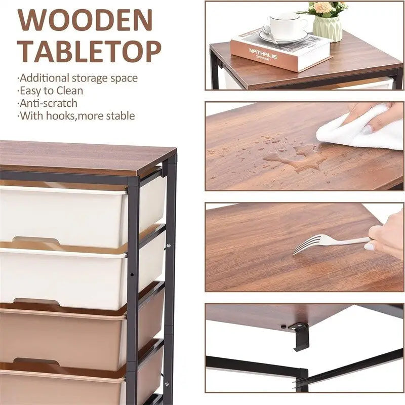 Pojízdný úložný vozík se 6 zásuvkami 12.99D x 16.3W x 34.4H