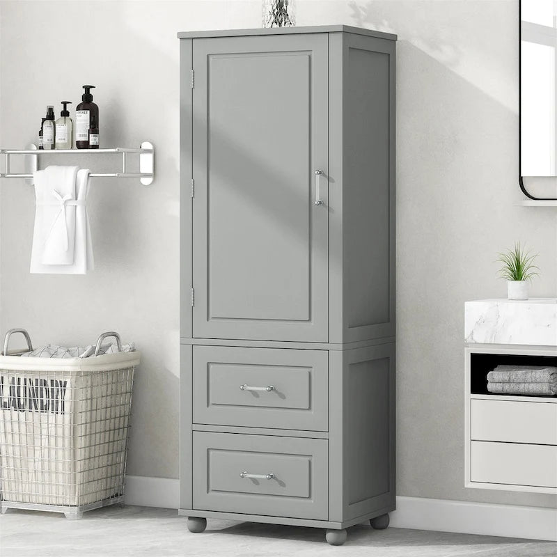 Mobiletto alto da bagno, mobile contenitore indipendente