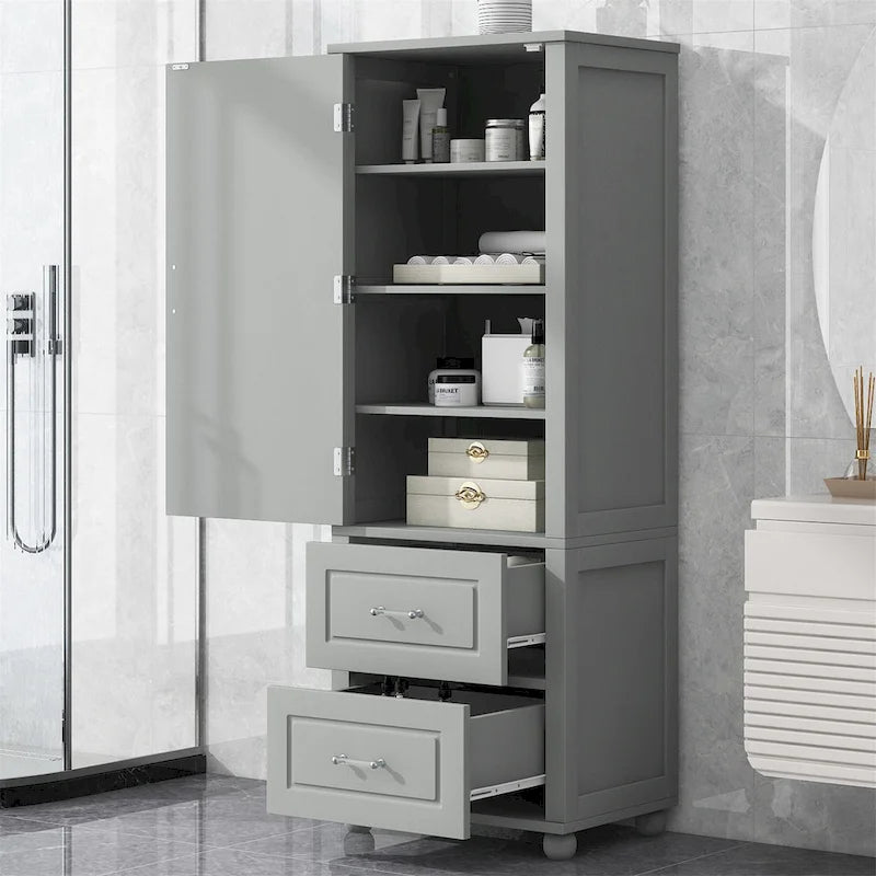 Mobiletto alto da bagno, mobile contenitore indipendente