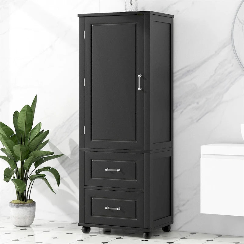 Mobiletto alto da bagno, mobile contenitore indipendente