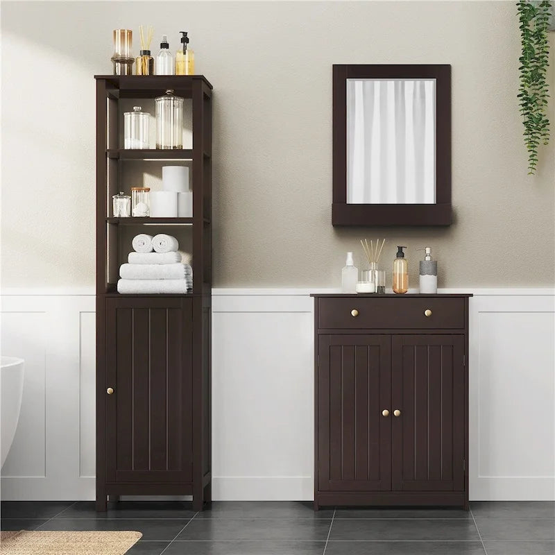 Free Standing Bathroom Cabinet with 1 Drawer 2 Doors
