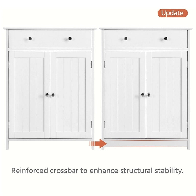 Free Standing Bathroom Cabinet with 1 Drawer 2 Doors