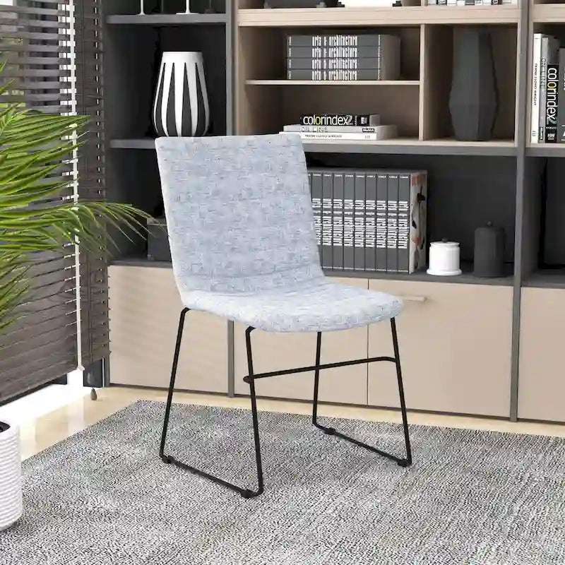 Bürostuhl aus Leder und Polyester mit Edelstahlgestell